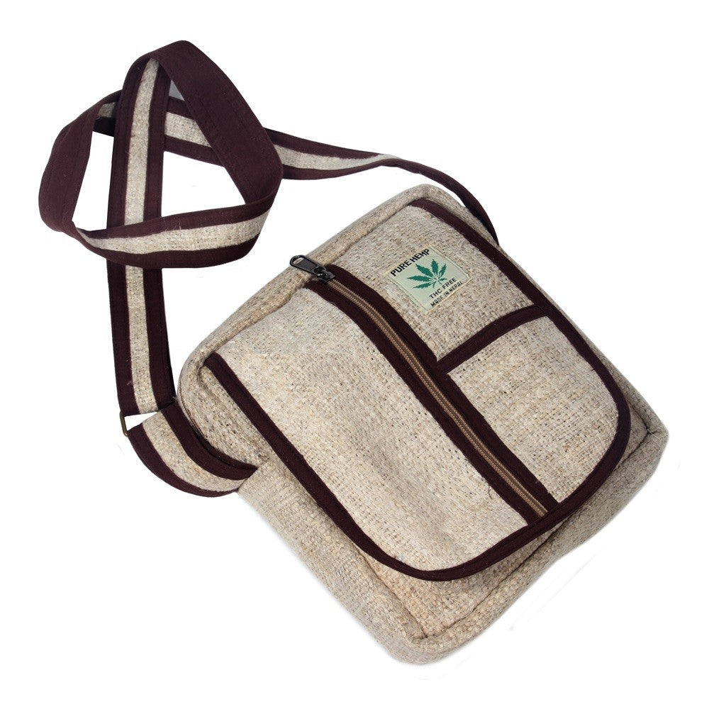 Hemp Single Strap Cross Body Bag Purse Cultbagz